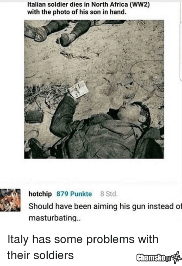 Italy has some problems with their soldiers
