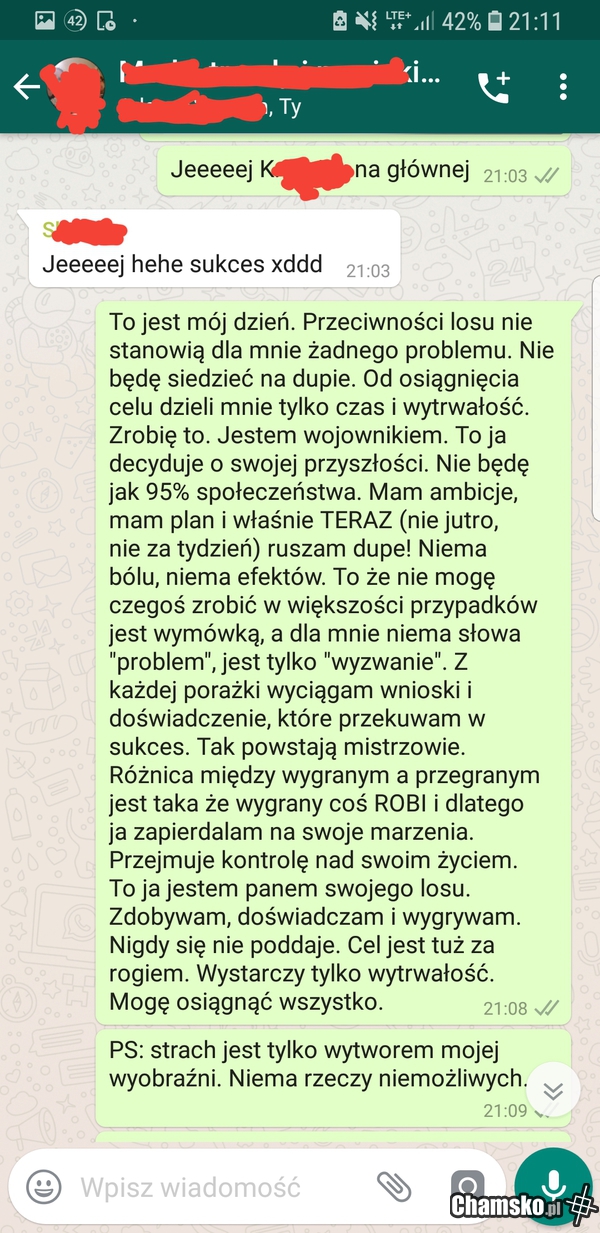 Drugi mem na głównej chamsko.pl