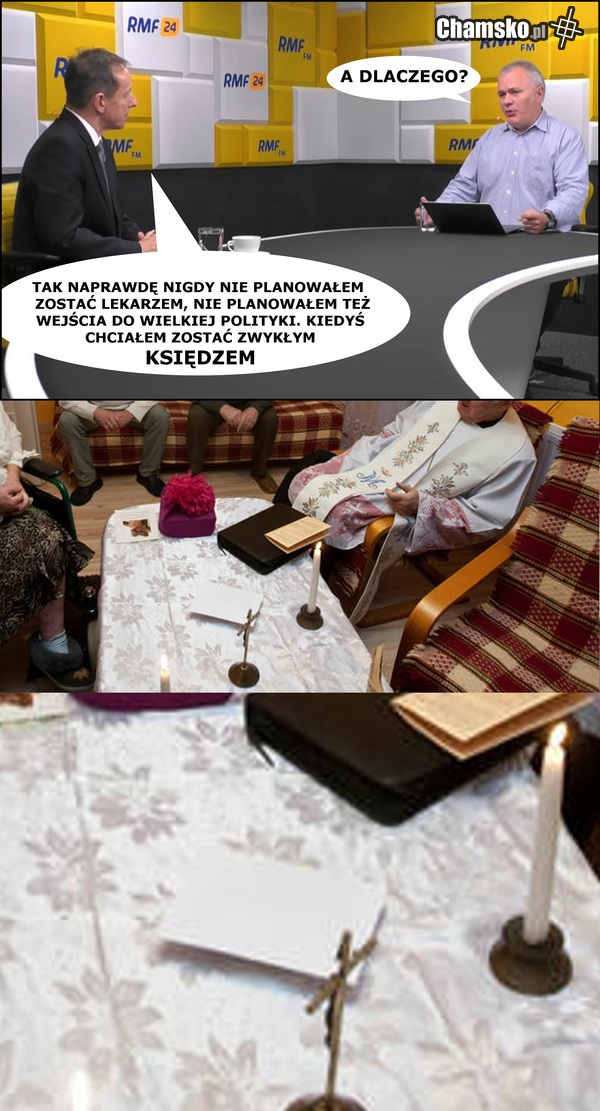 Chciał zostać księdzem