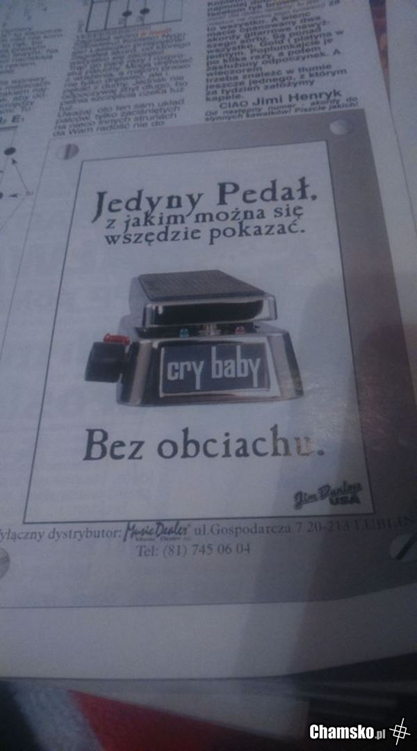 Reklama efektu gitarowego