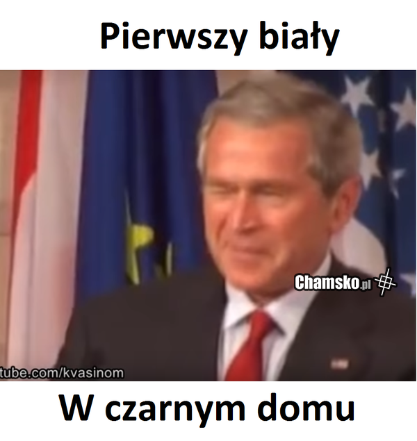 pierwszy biały w czarnym domu