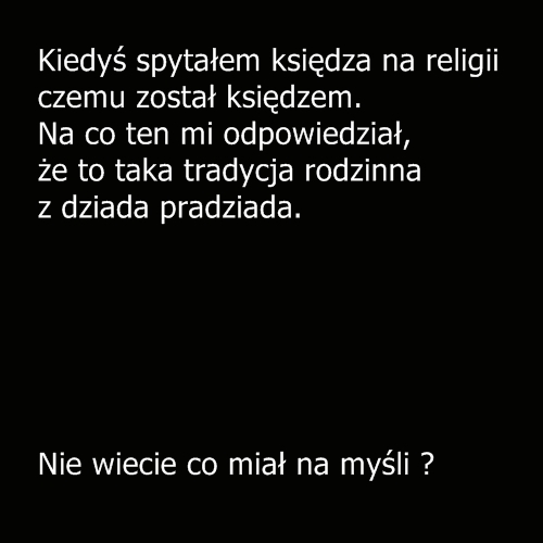 Pytanie do ksi?dza