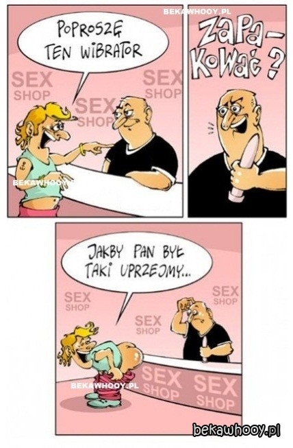 Pedal w sex shopie
