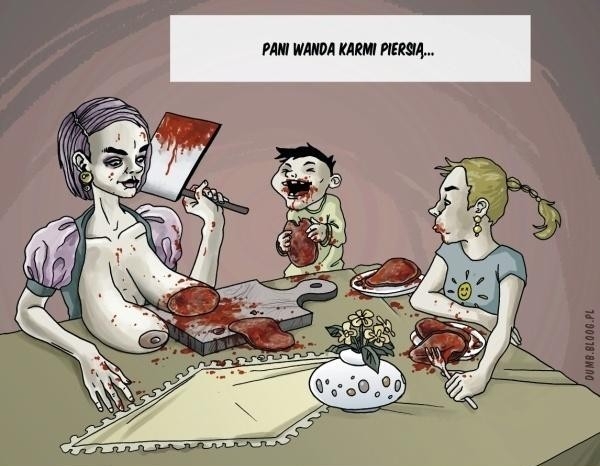 Karmi piersi?...