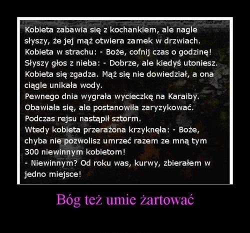 Bóg te? umie ?artowa?
