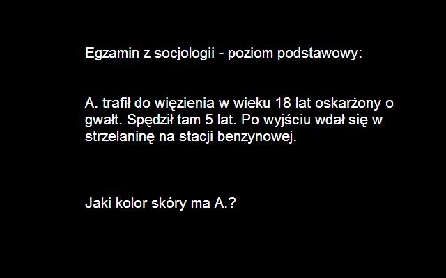 Egzamin z socjologii