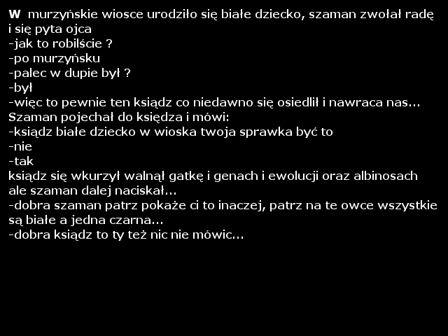 albinos w czarna wioska+ksi?dz