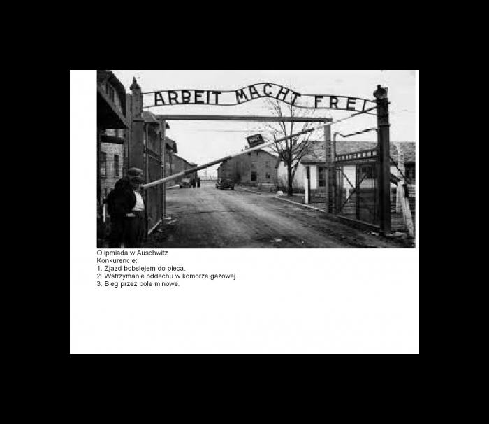 Olimpiada w Auschwitz Birkenau
