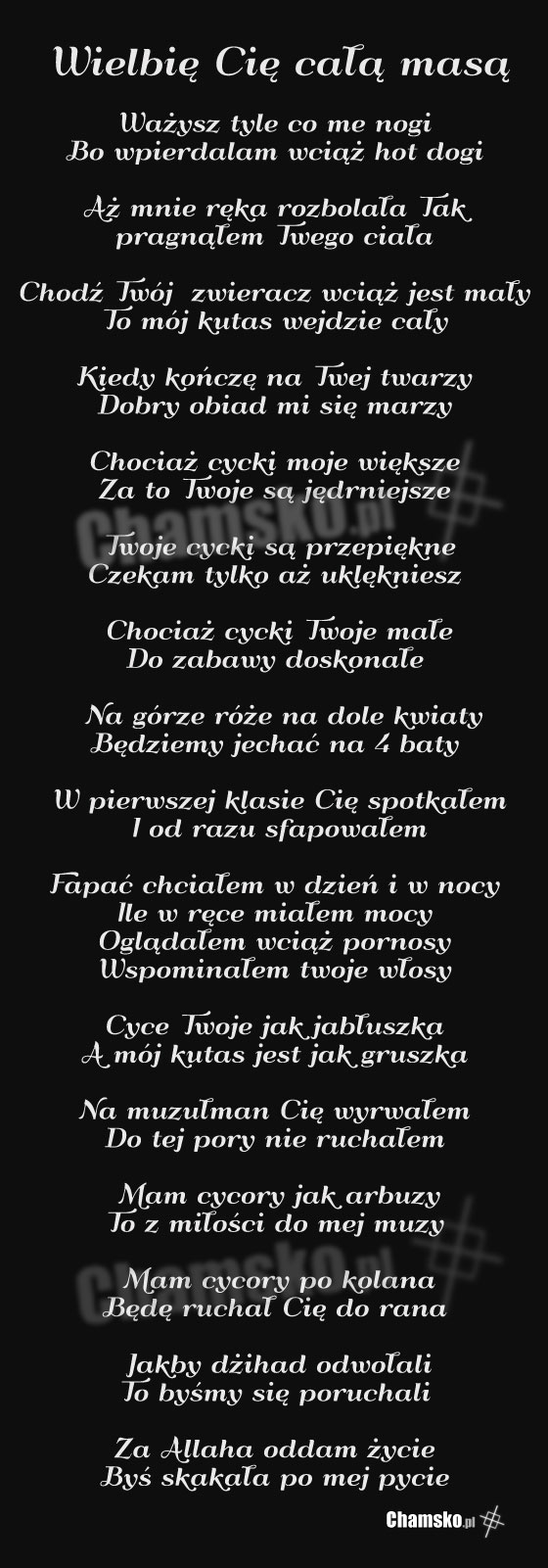 Wielbie Cie cala masa