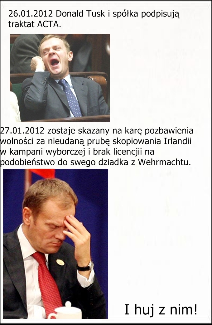 Tusk vs ACTA