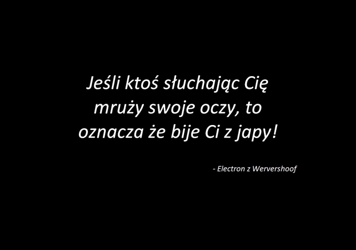 Je?li mru?y oczy