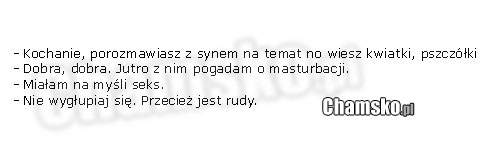 Ci??ka rozmowa z synem
