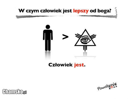 bóg vs cz?owiek