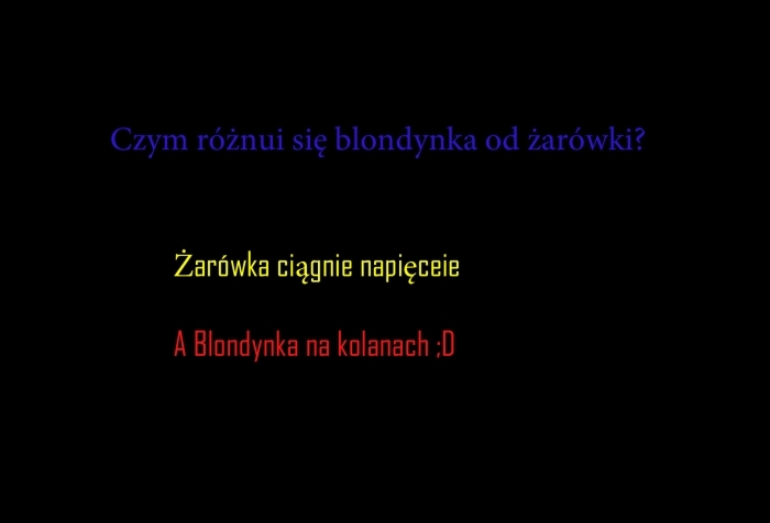Blondynka i ?arówka