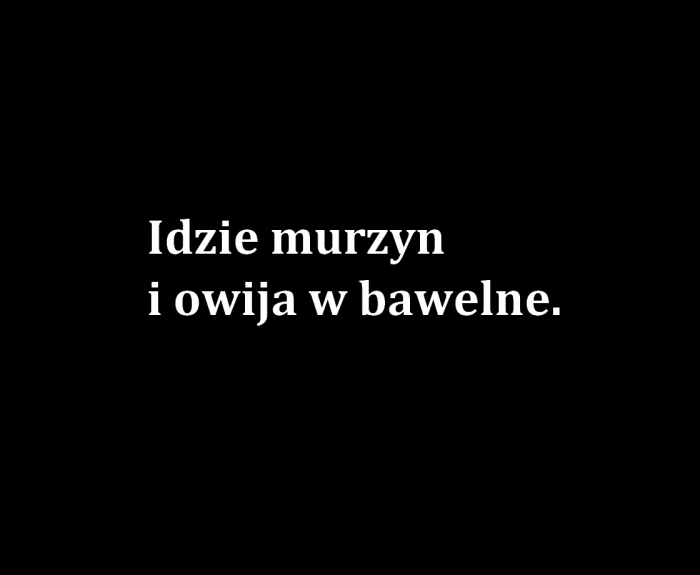 murzyn bawelna