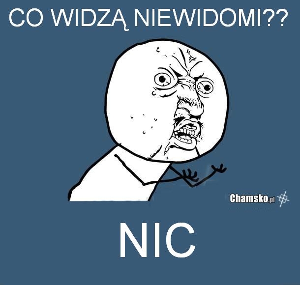 Co widz? niewidomi??