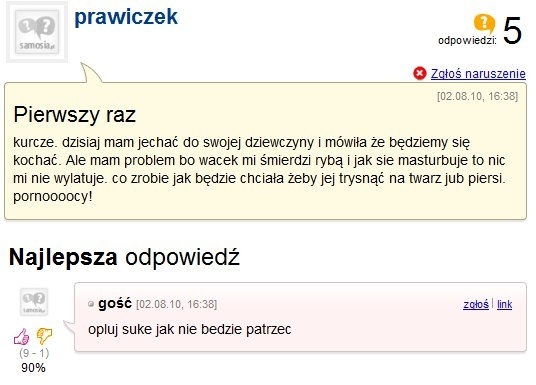 pierwszy raz