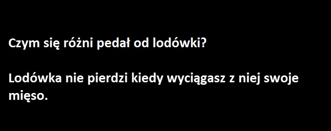Gejlord vs. lodówka