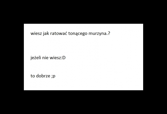 tak musi by?