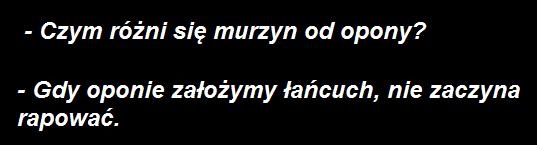 Murzyn i opona