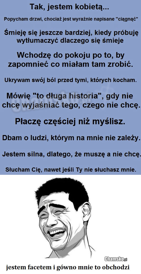 jestem facetem