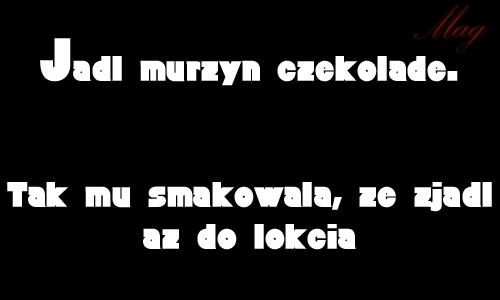 Murzyn i czekolada
