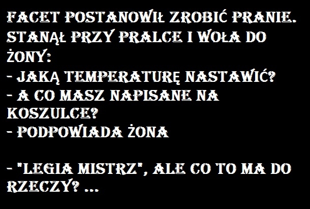 Pranie i facet