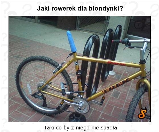 Rower dla blondynki