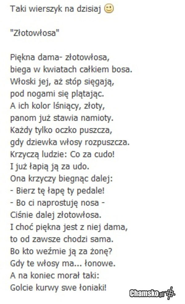 Złotowłosa ;)